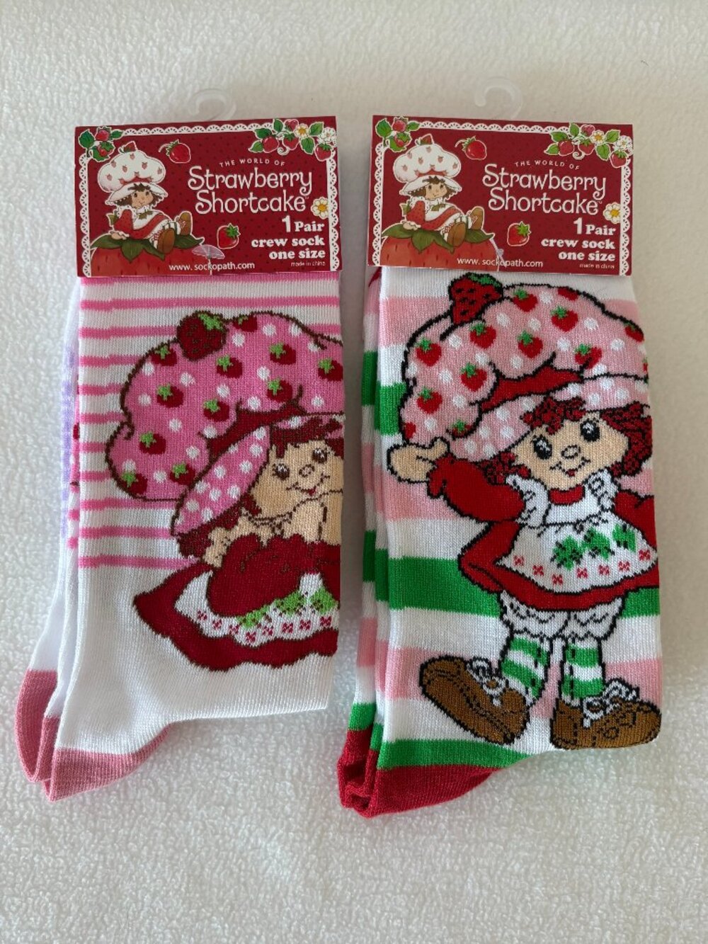 NWT - Novelty Strawberry Shortcake Socks
